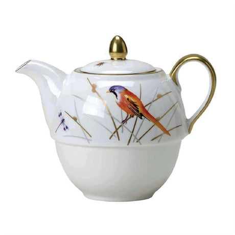 William Edwards Reed Tea For One Teapot Coupe 124mm (Pack of 6) - VV3936 William Edwards Fine Bone Chin Steelite   