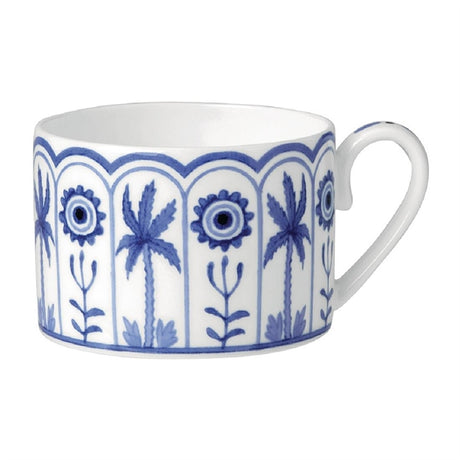 William Edwards Sultan's Garden Blue Tea Cup Can Coupe 200ml (Pack of 12) - VV3961 Cups and Mugs Steelite