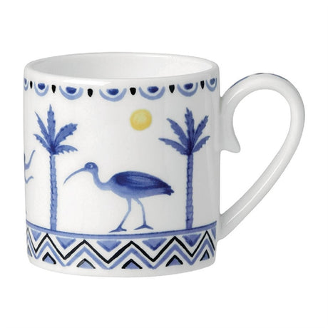 William Edwards Sultan's Garden Blue Coffee Can Coupe 100ml (Pack of 12) - VV3962 William Edwards Fine Bone Chin Steelite   