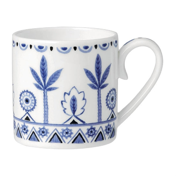 William Edwards Sultan's Garden Blue Coffee Can Coupe 100ml (Pack of 12) - VV3963 William Edwards Fine Bone Chin Steelite   
