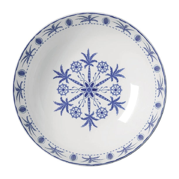 William Edwards Sultan's Garden Blue Large Bowl Coupe 230mm (Pack of 6) - VV3964 Bowls Steelite