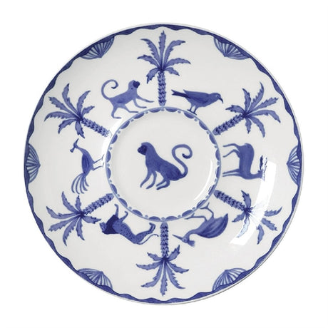 William Edwards Sultan's Garden Blue Tea for One Saucer Fits AND0411A (Pack of 12) - VV3968 William Edwards Fine Bone Chin Steelite   