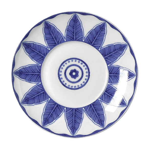 William Edwards Sultan's Garden Blue Saucer 160mm Fits AND0110 (Pack of 12) - VV3969 William Edwards Fine Bone Chin Steelite   