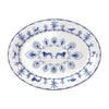 William Edwards Sultan's Garden Blue Oval Tray Misc 350mm (Pack of 6) - VV3975 William Edwards Fine Bone Chin Steelite   