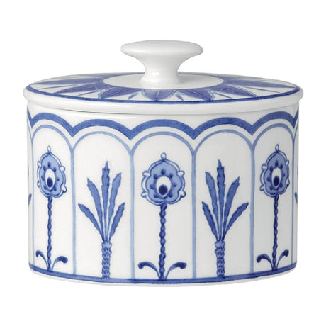 William Edwards Sultan's Garden Blue Oval Sugar Coupe 90mm (Pack of 12) - VV3977 William Edwards Fine Bone Chin Steelite   