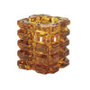 Hollowick Faceted Cube Amber Glass Votive 76mm x 83mm (Pack of 6) - VV4060  Hollowick   