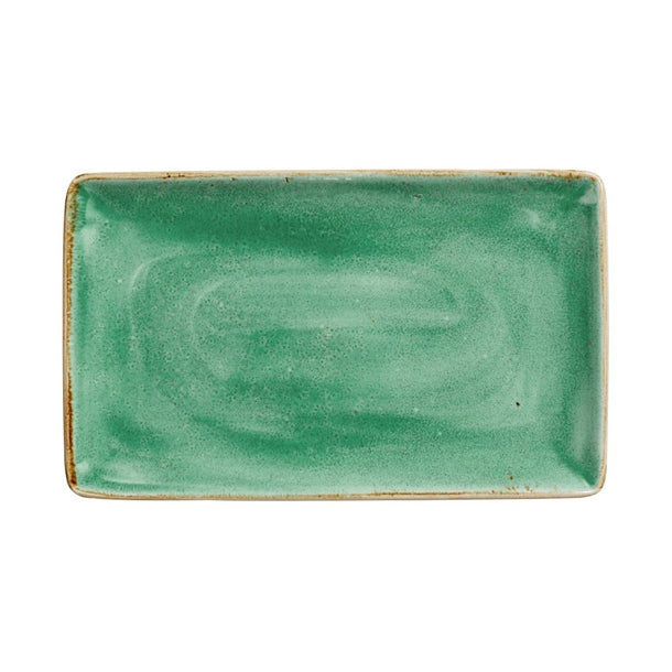 Steelite Craft Aqua Rectangle One Plates 270x167.5mm (Pack of 6) - VV4226 Plates Steelite