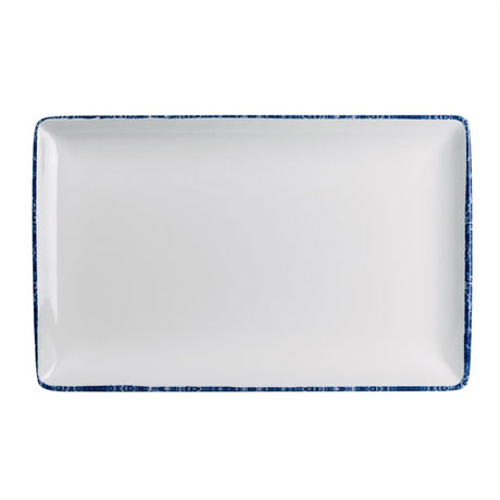 Steelite Blue Dapple Rectangle Trays 305 x 191mm (Pack of 12) - VV4406 Melamine and Polycarbonate Steelite   