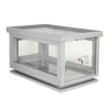 Steelite D.W. Haber Fusion Grey Wash Stackable Bakery Box with Acrylic Drawer - VV4492  Steelite   