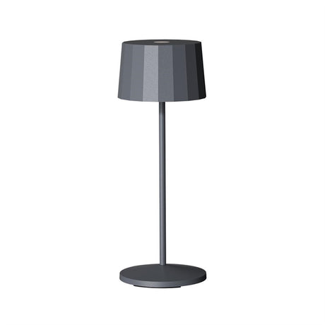 Octa Dark Grey LED Rechargeable Table Lamp - VV4494  Hollowick   