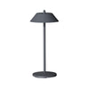 Pirlo Dark Grey LED Rechargeable Table Lamp - VV4496  Hollowick   
