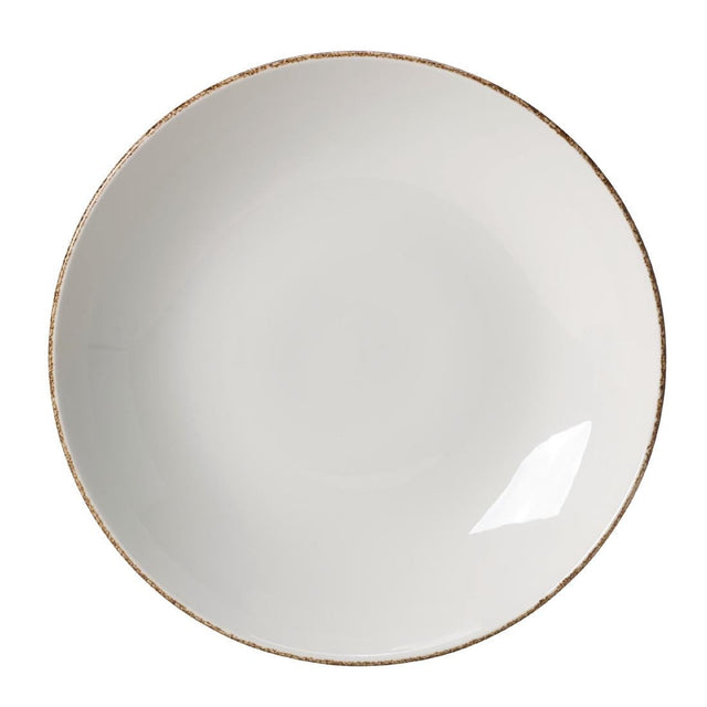 Steelite Brown Dapple Coupe Plates 230mm (Pack of 24) - VV754 Plates Steelite