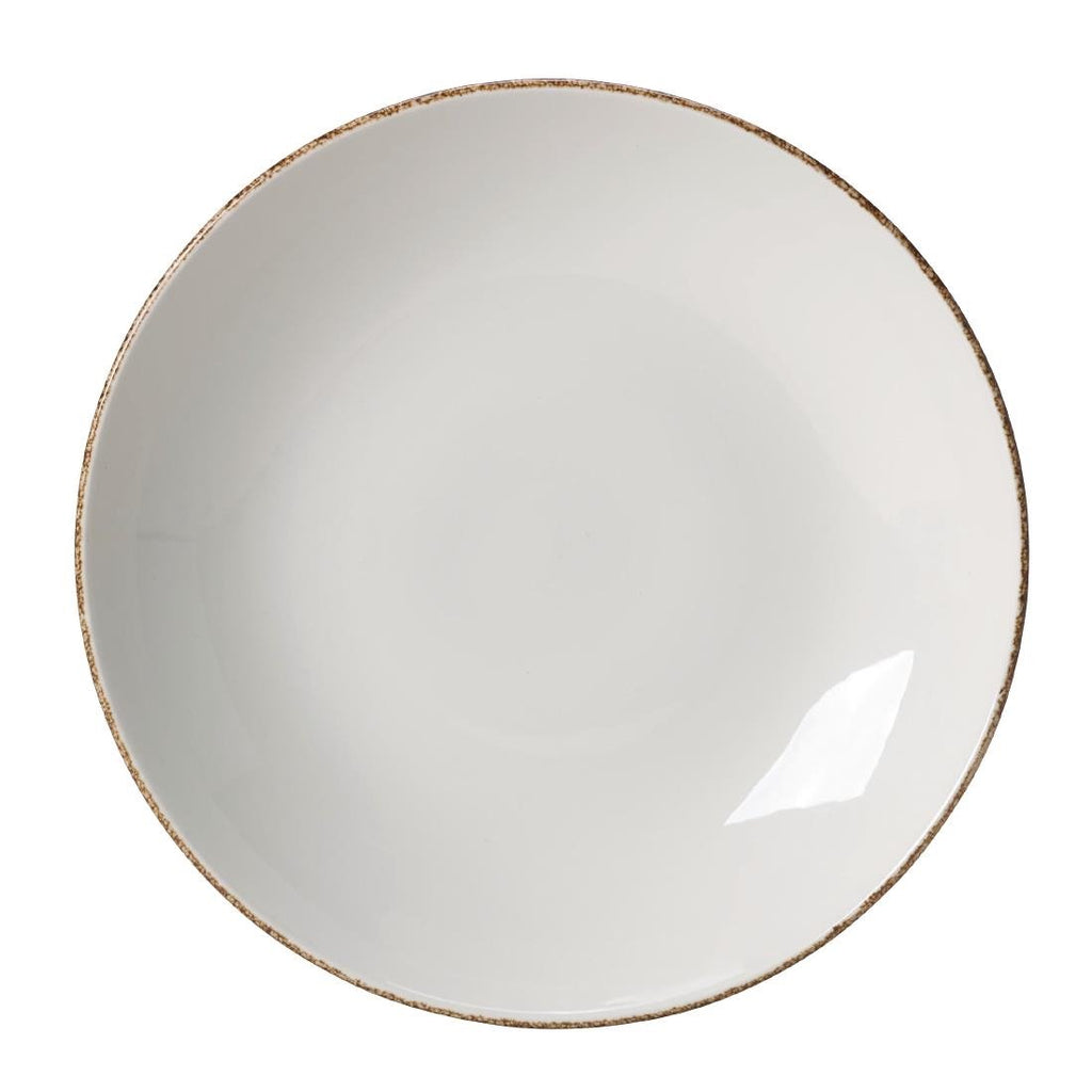 Steelite Brown Dapple Coupe Plates 280mm (Pack of 12) - VV752 Plates Steelite