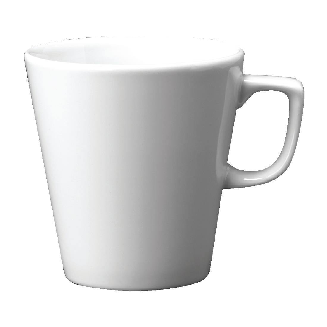 Churchill Plain Whiteware Cafe Latte Mugs 340ml (Pack of 12) - W002 Churchill Super Vitrified Churchill   