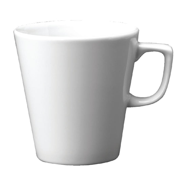 Churchill Plain Whiteware Cafe Latte Mugs 340ml (Pack of 12) - W002 Churchill Super Vitrified Churchill   