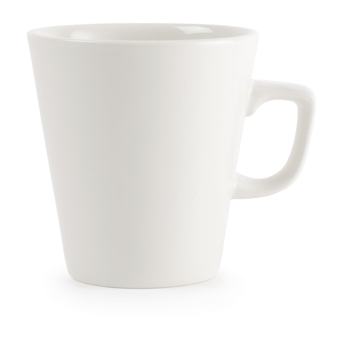 Churchill Plain Whiteware Cafe Latte Mugs 440ml (Pack of 6) - W003 Churchill Super Vitrified Churchill   