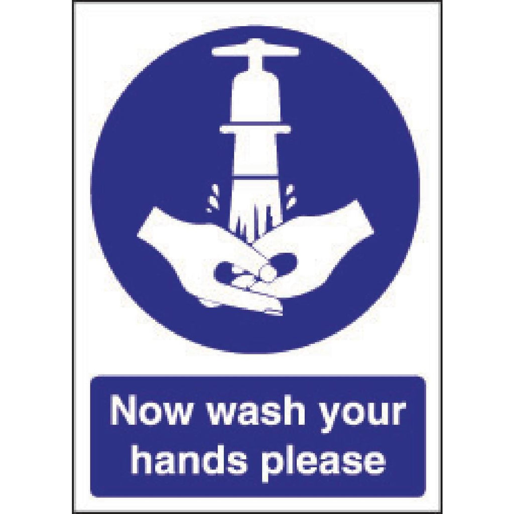 Vogue Now Wash Your Hands Sign - W187  Vogue   