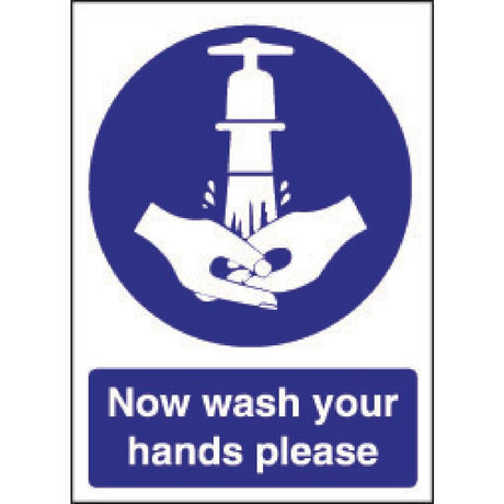 Vogue Now Wash Your Hands Sign - W187  Vogue   