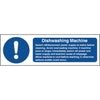 Vogue Dishwasher Machine Safety Sign - W199  Vogue   