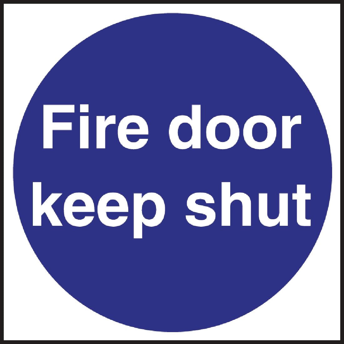 Fire Door Sign - W222  Vogue   