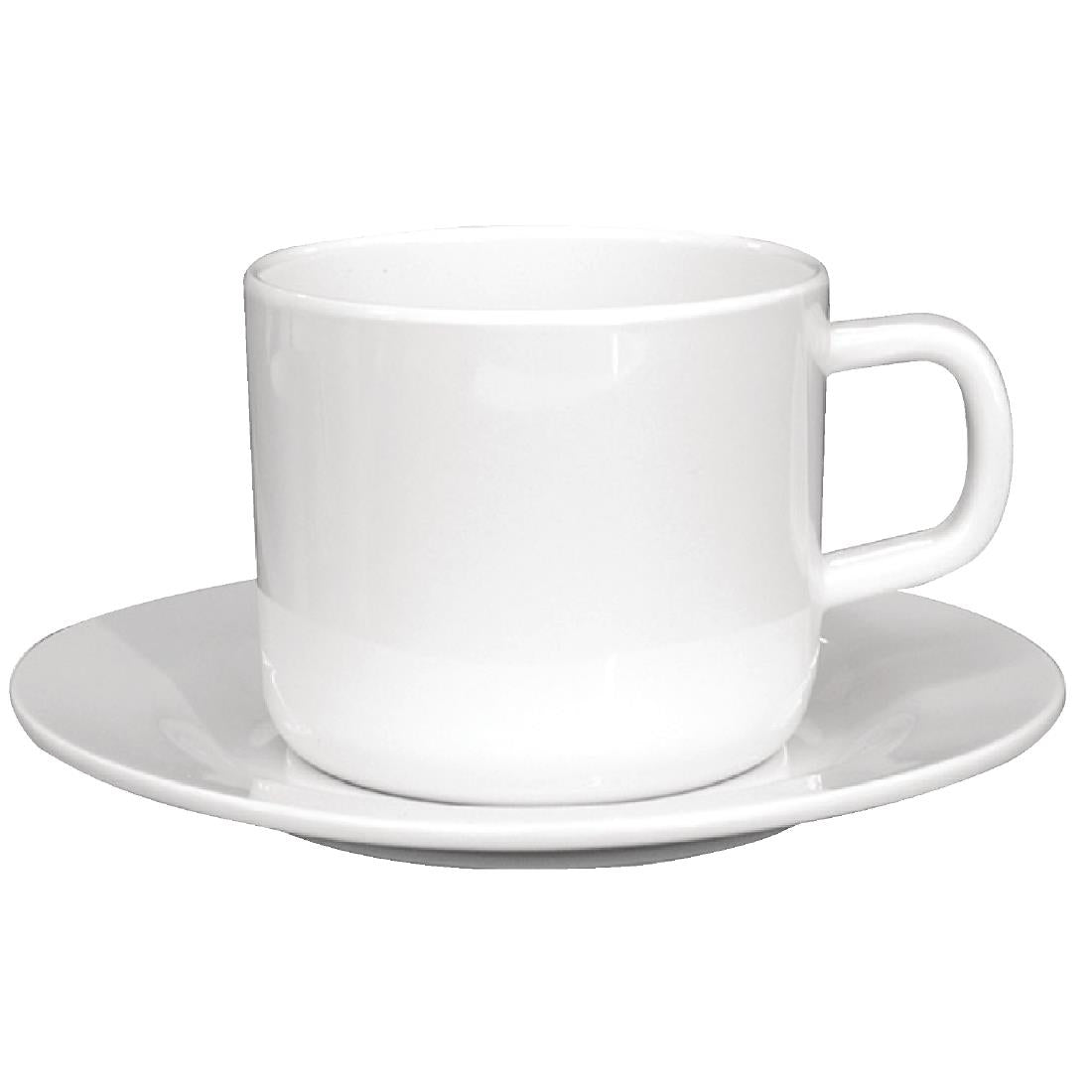 Olympia Kristallon Melamine Saucers 140mm (Pack of 12) - W237 Melamine and Polycarbonate Olympia   
