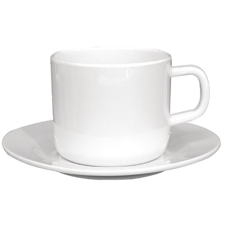 Olympia Kristallon Melamine Saucers 140mm (Pack of 12) - W237 Melamine and Polycarbonate Olympia   