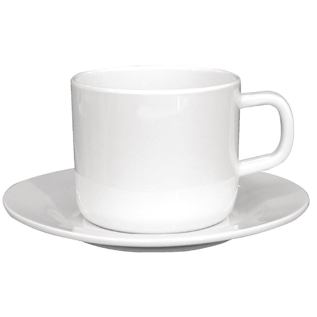Olympia Kristallon Melamine Saucers 140mm (Pack of 12) - W237 Melamine and Polycarbonate Olympia   
