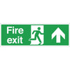 Fire Exit Sign Arrow Up - W301  Vogue   