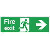 Fire Exit Sign Arrow Right - W302  Vogue   