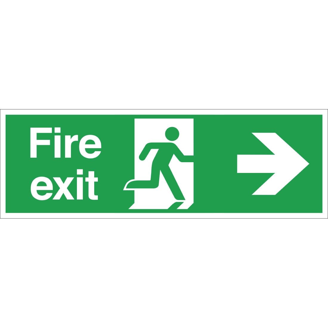 Fire Exit Sign Arrow Right - W302  Vogue   