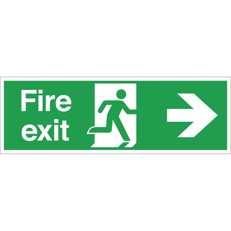 Fire Exit Sign Arrow Right - W302  Vogue   
