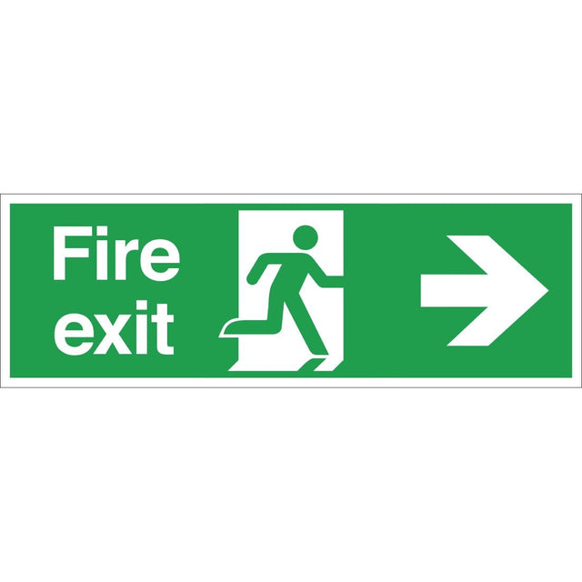 Fire Exit Sign Arrow Right - W302  Vogue   