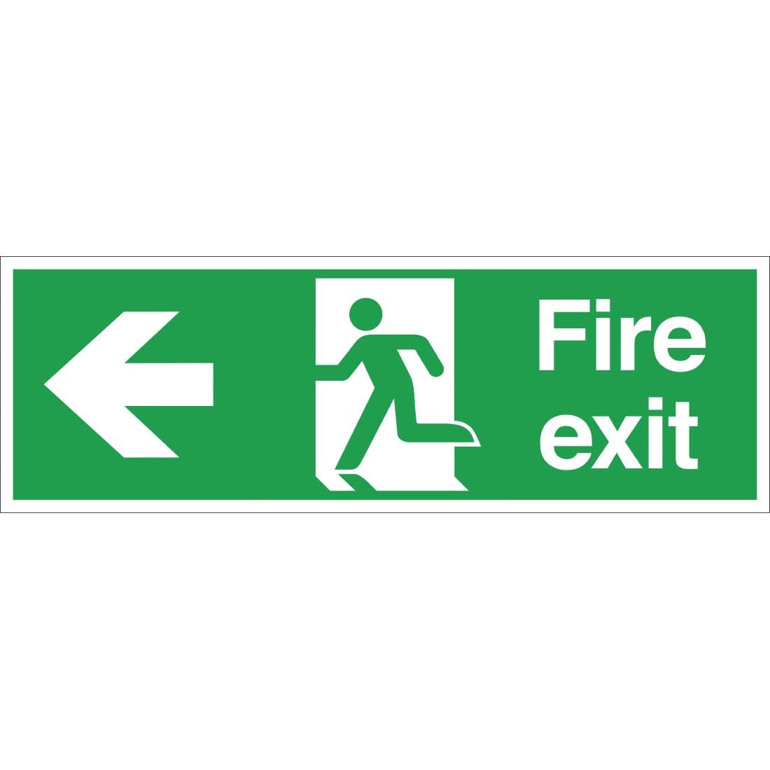 Fire Exit Sign Arrow Left - W303  Vogue   