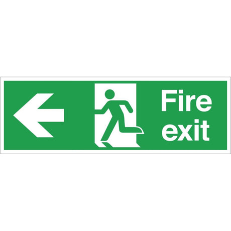 Fire Exit Sign Arrow Left - W303  Vogue   