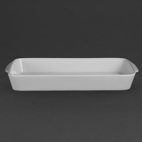 Olympia Whiteware Rectangular Roasters 395x 219mm (Pack of 6) - W417 Olympia Crockery Olympia   