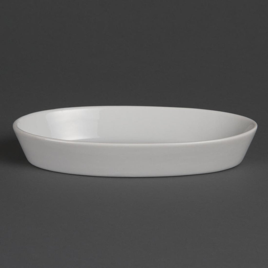 Olympia Whiteware Oval Sole Dishes 195x 110mm (Pack of 6) - W418 Olympia Crockery Olympia   