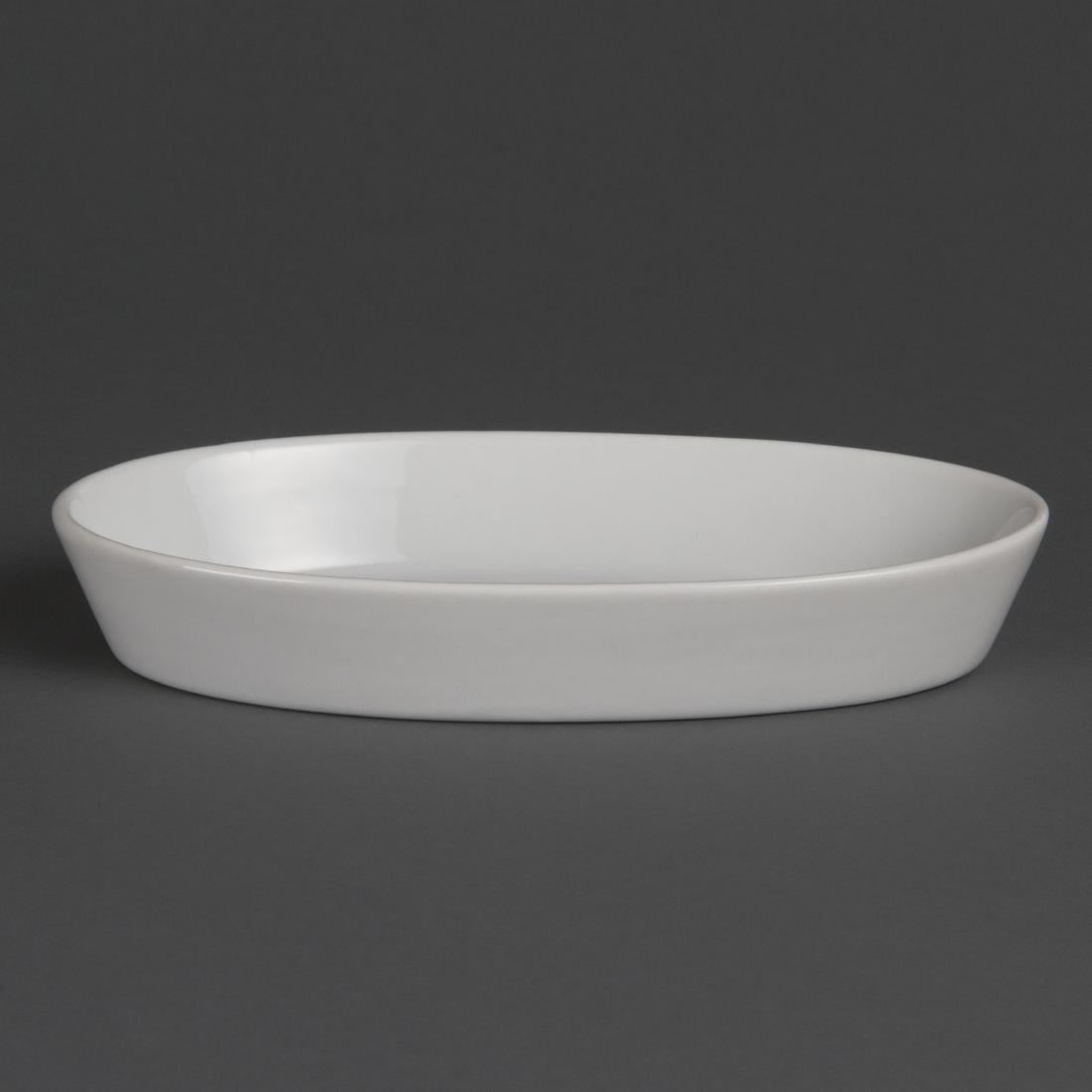 Olympia Whiteware Oval Sole Dishes 195x 110mm (Pack of 6) - W418 Olympia Crockery Olympia   