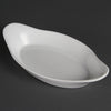 Olympia Whiteware Oval Eared Dishes 229x 127mm (Pack of 6) - W427 Olympia Crockery Olympia   