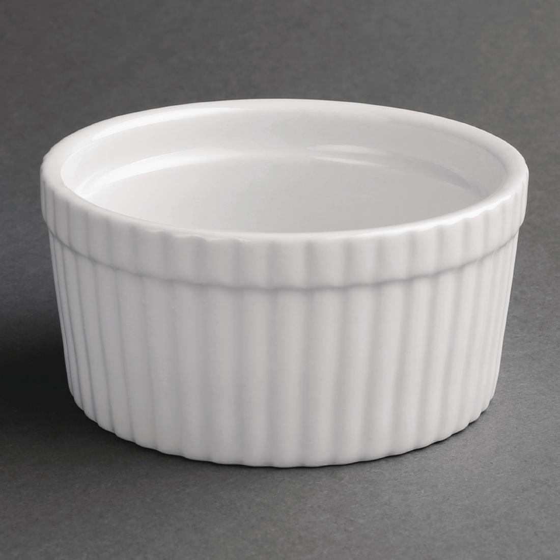 Olympia Whiteware Souffle Dishes 105mm (Pack of 6) - W431 Olympia Crockery Olympia   