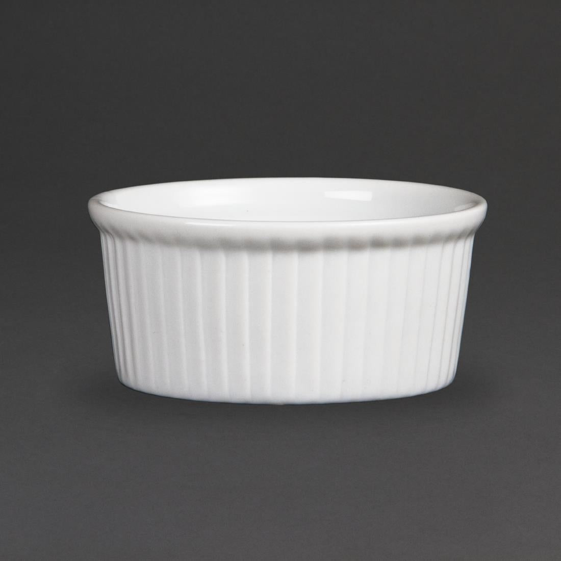 Olympia Whiteware Ramekins 85mm (Pack of 12) - W432 Olympia Crockery Olympia   