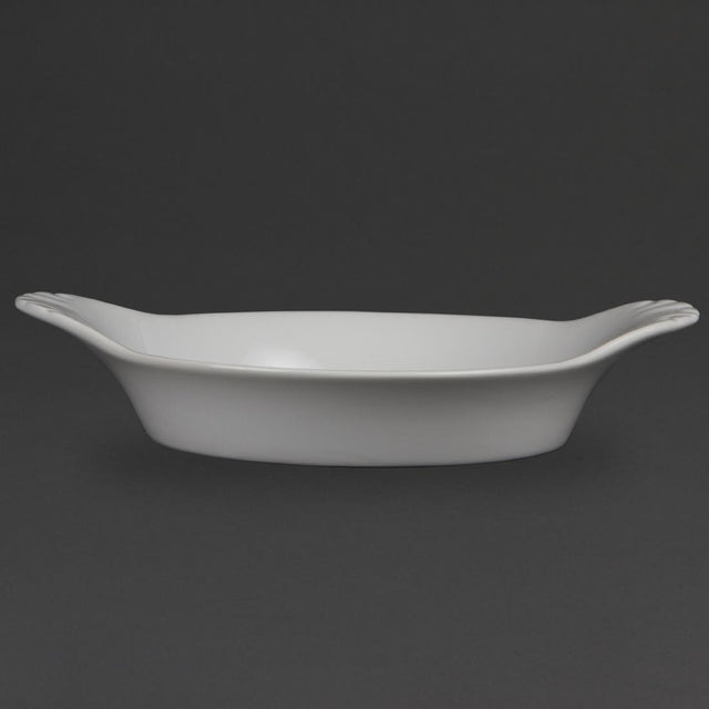Olympia Whiteware Round Eared Dishes 220mm (Pack of 6) - W433 Olympia Crockery Olympia   