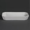 Olympia Whiteware Rectangular Hors d'Oeuvre Dishes 235x 122mm (Pack of 6) - W438 Olympia Crockery Olympia   