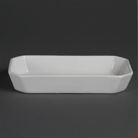 Olympia Whiteware Rectangular Hors d'Oeuvre Dishes 235x 122mm (Pack of 6) - W438 Olympia Crockery Olympia   