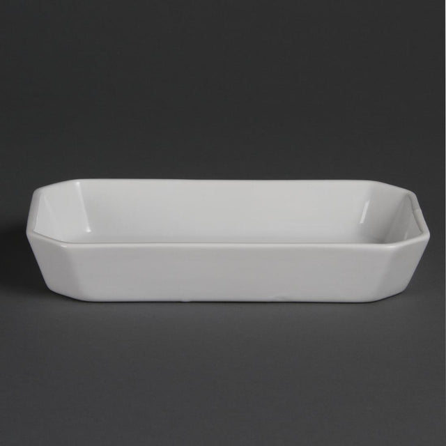Olympia Whiteware Rectangular Hors d'Oeuvre Dishes 235x 122mm (Pack of 6) - W438 Olympia Crockery Olympia   