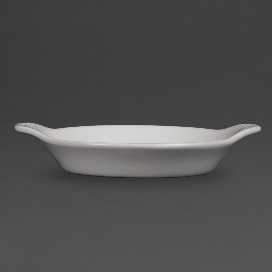 Olympia Whiteware Round Eared Dishes 170 x 140mm (Pack of 6) - W439 Olympia Crockery Olympia   