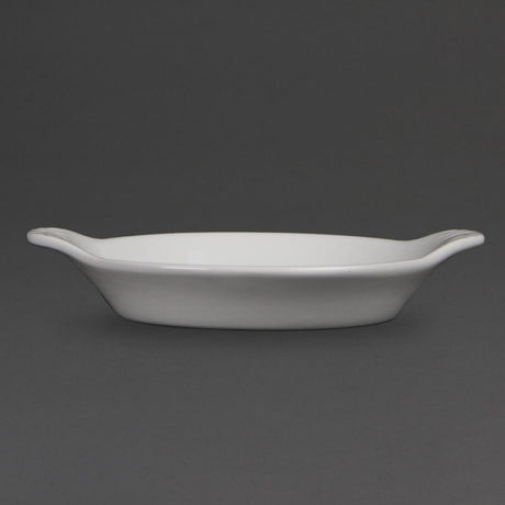 Olympia Whiteware Round Eared Dishes 170 x 140mm (Pack of 6) - W439 Olympia Crockery Olympia   