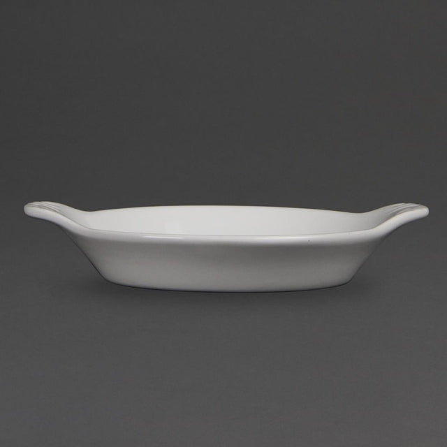 Olympia Whiteware Round Eared Dishes 170 x 140mm (Pack of 6) - W439 Olympia Crockery Olympia   