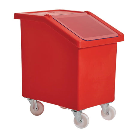 Mobile Ingredient Bin 90Ltr Red - W784  Fletcher   