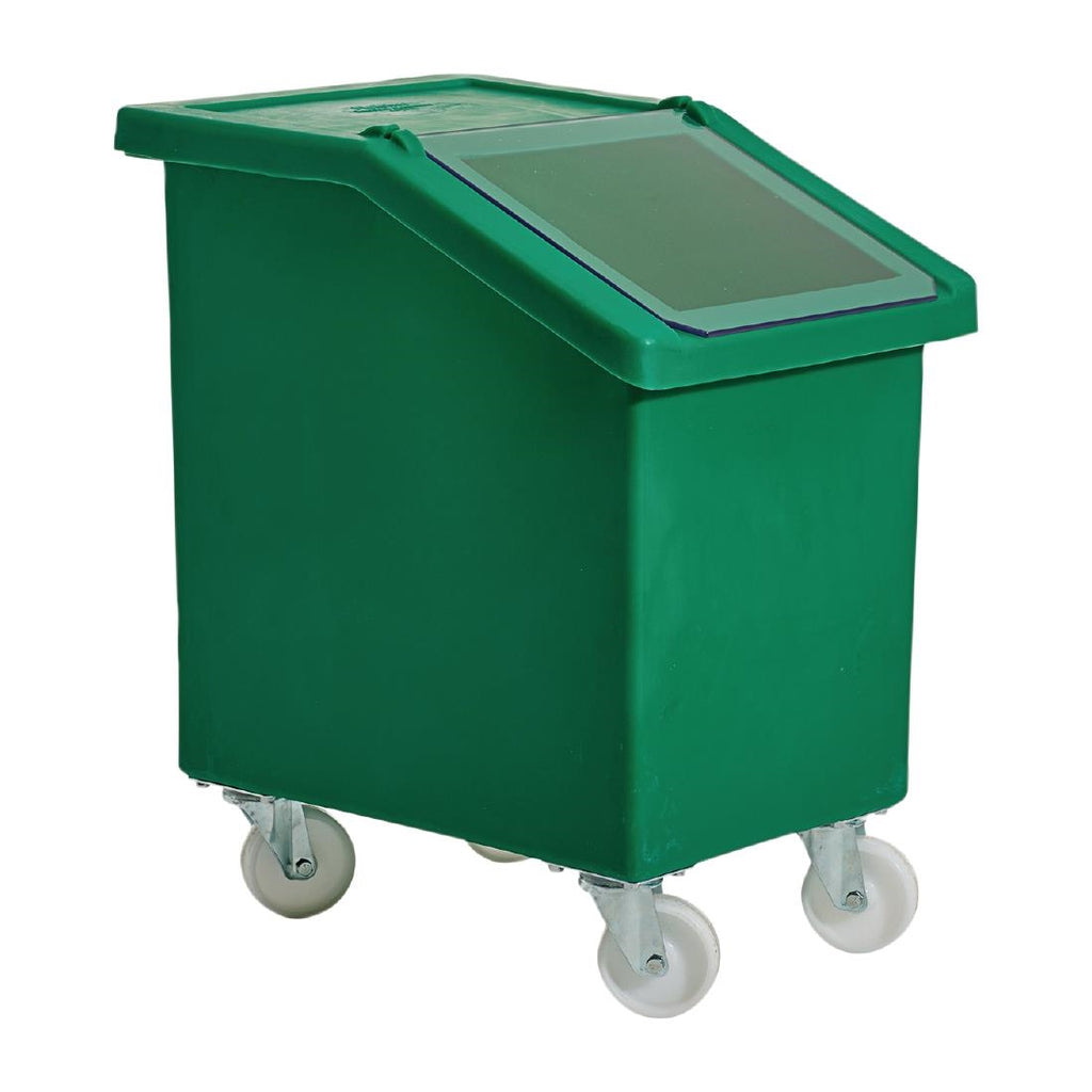 Mobile Ingredient Bin 90Ltr Green - W785  Fletcher   