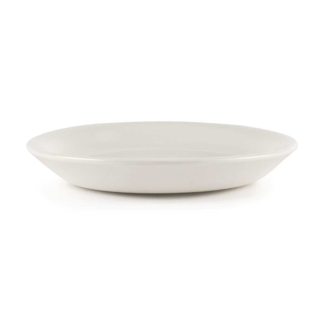 Churchill Plain Whiteware Small Saucers 140mm (Pack of 24) - W887 Churchill Super Vitrified Churchill   